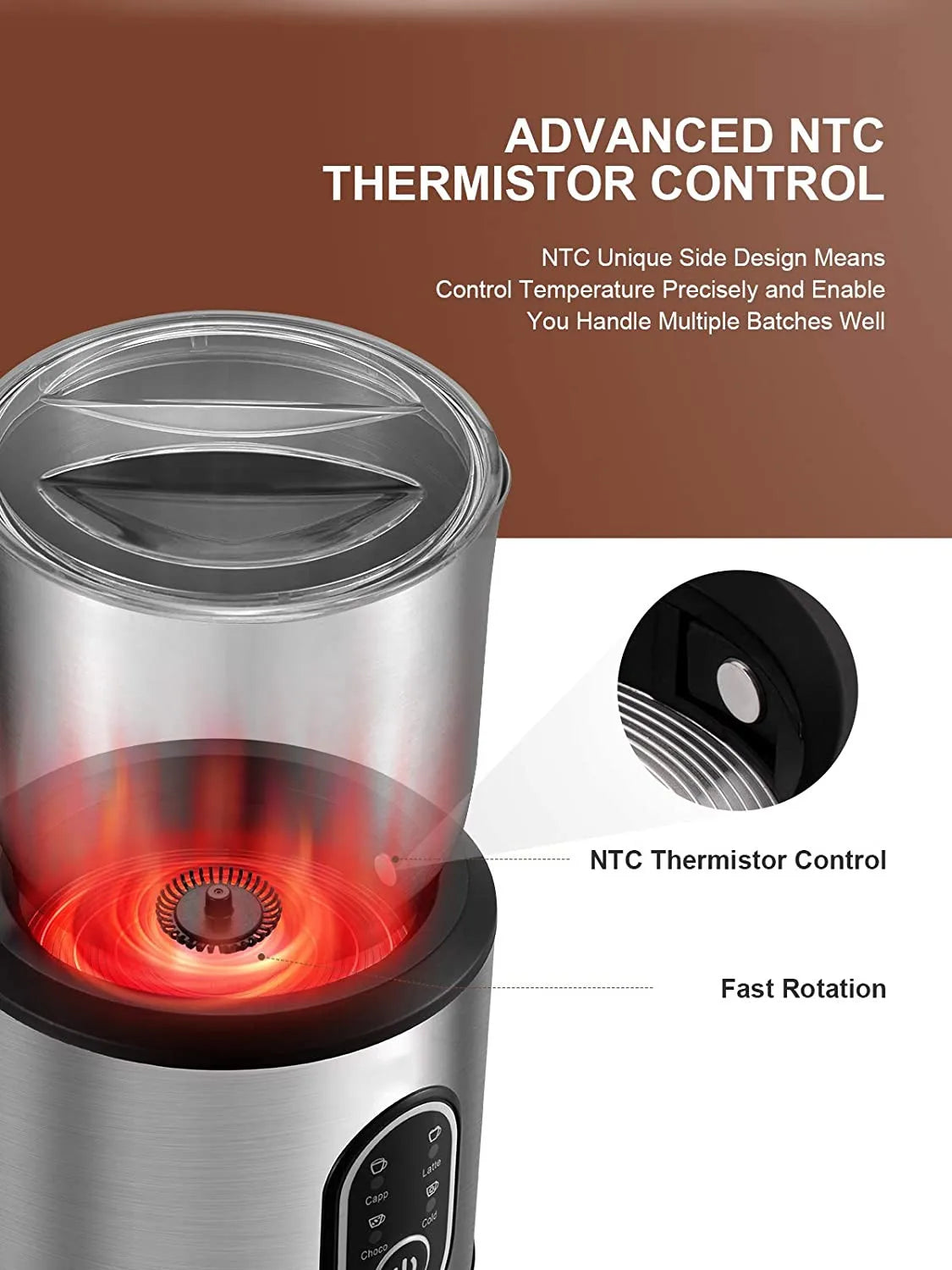 DEVISIB 4-in-1 Automatic Milk Frother