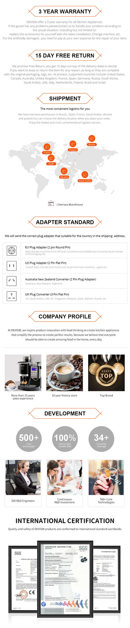 DEVISIB 4-in-1 Automatic Milk Frother