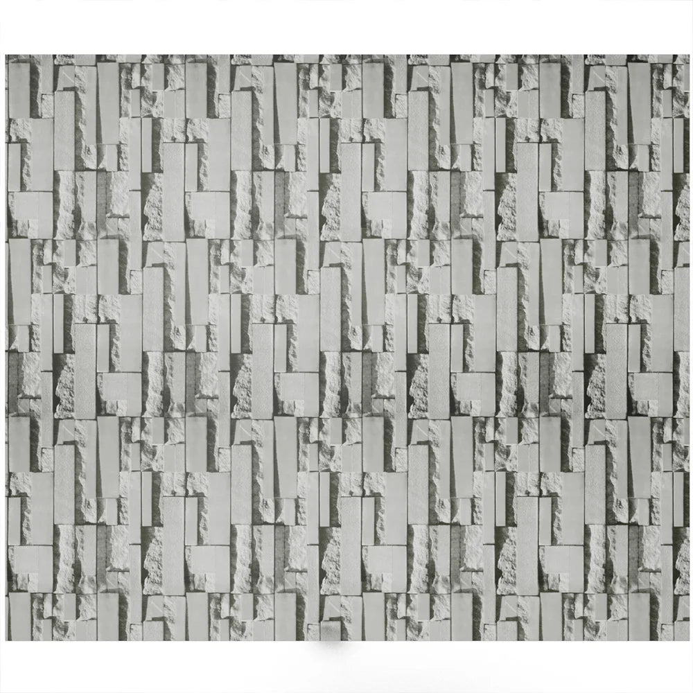 Haodirect 3D Retro Country Brick Effect Wallpaper