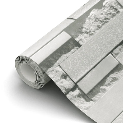 Haodirect 3D Retro Country Brick Effect Wallpaper