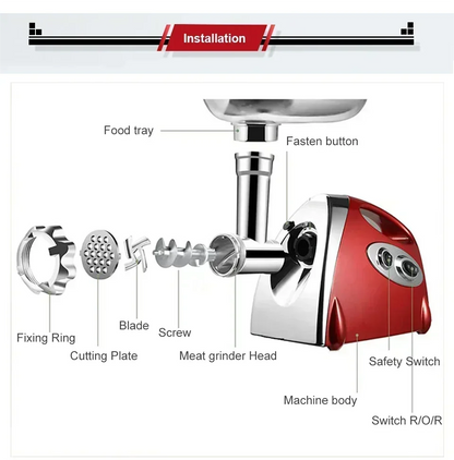 Heavy Duty Electric Meat Grinder