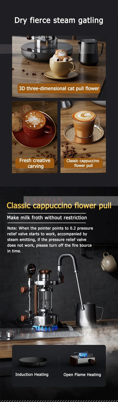 HomeWise Steam Milk Frother