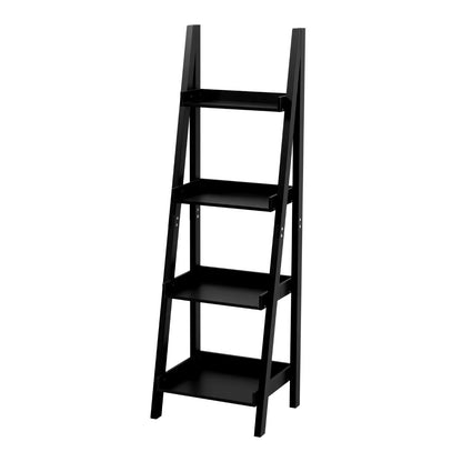 4-Tier Wooden Display Ladder Shelf
