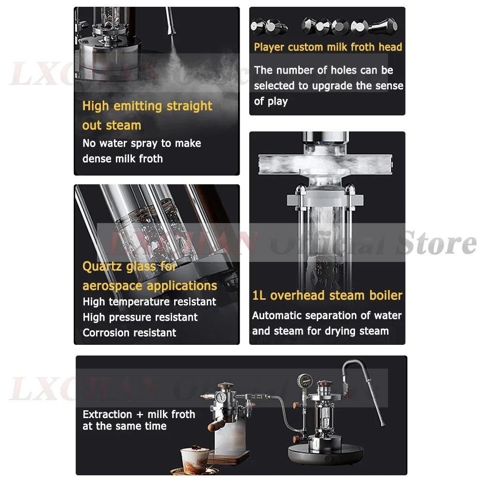 HomeWise Steam Milk Frother